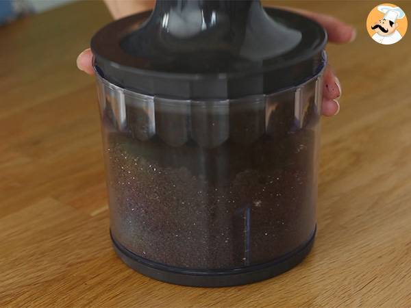 Brownie mit Erdnussbutter und Oreo-Keksen - Zubereitung Schritt 1