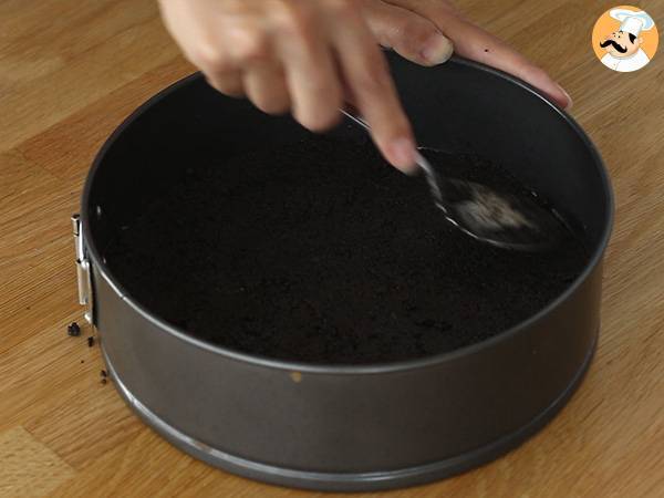Brownie mit Erdnussbutter und Oreo-Keksen - Zubereitung Schritt 2