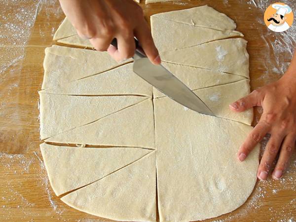 Croissants mit Kondensmilch - Zubereitung Schritt 4