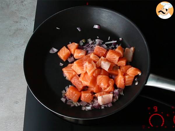 Schnelle und einfache Lachsquiche - Zubereitung Schritt 1