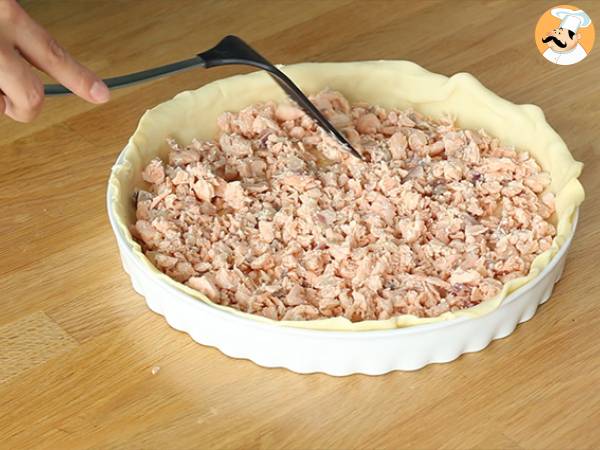 Schnelle und einfache Lachsquiche - Zubereitung Schritt 3