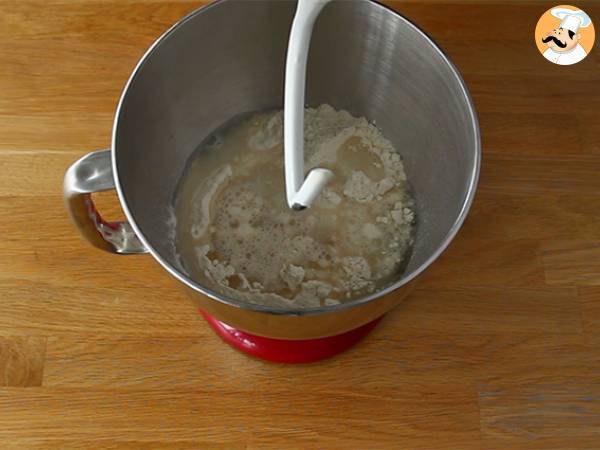 Hausgemachte Bagel-Brote - Zubereitung Schritt 1