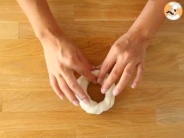 Hausgemachte Bagel-Brote - Zubereitung Schritt 3