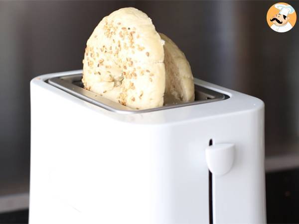 Vegetarischer Bagel - Zubereitung Schritt 1