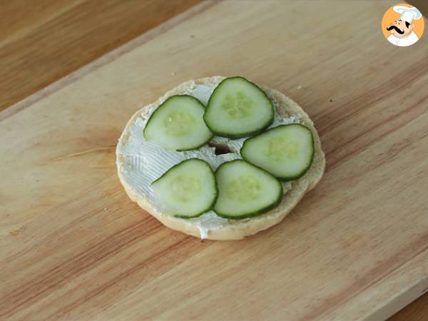 Vegetarischer Bagel - Zubereitung Schritt 2