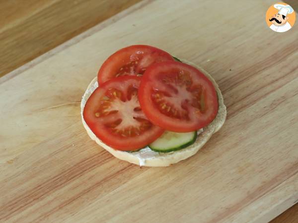 Vegetarischer Bagel - Zubereitung Schritt 3
