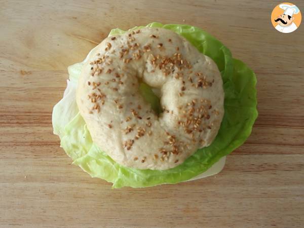 Vegetarischer Bagel - Zubereitung Schritt 4