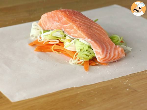 Lachs-Papilloten - Zubereitung Schritt 3