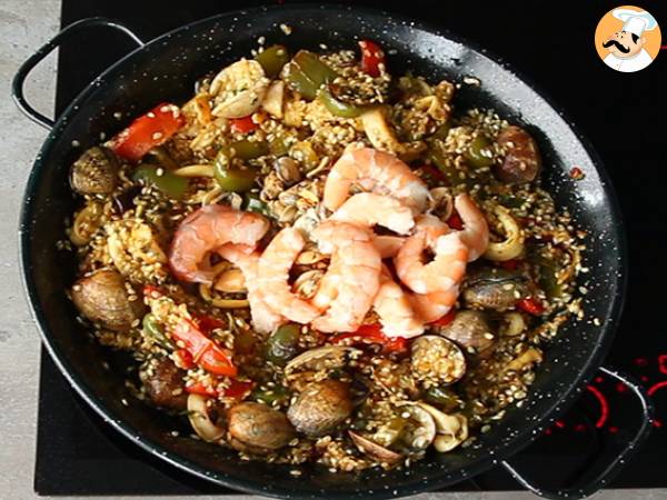 Paella mit Meeresfrüchten - Zubereitung Schritt 9