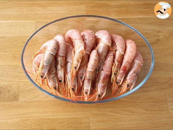 Gebackene Gambas mit Knoblauch und Kräutern - Zubereitung Schritt 1