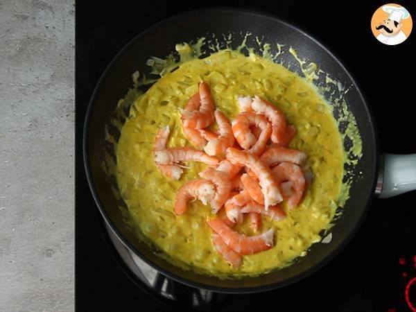 Express-Garnelencurry mit Kokosmilch - Zubereitung Schritt 3