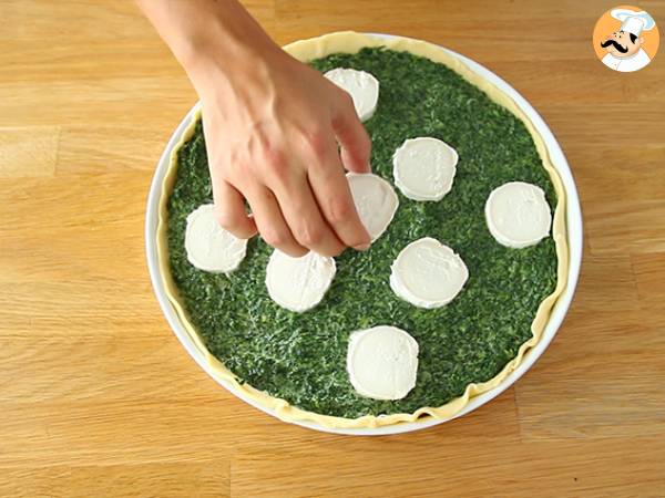 Quiche mit Spinat und Ziegenkäse - Zubereitung Schritt 3