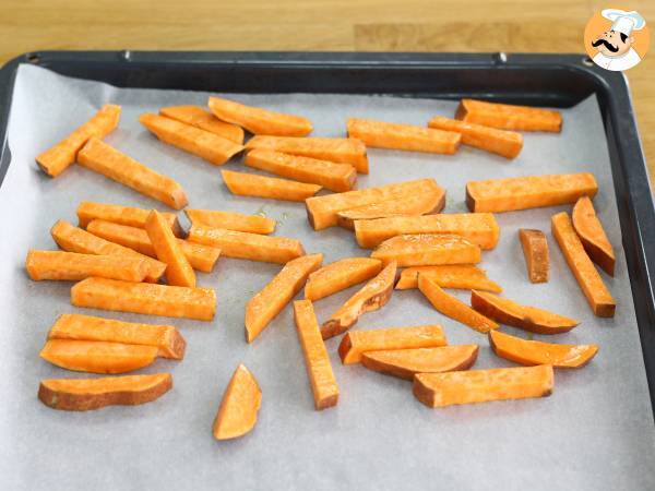 Im Ofen gebackene Süßkartoffel (mit Huhn) - Zubereitung Schritt 4