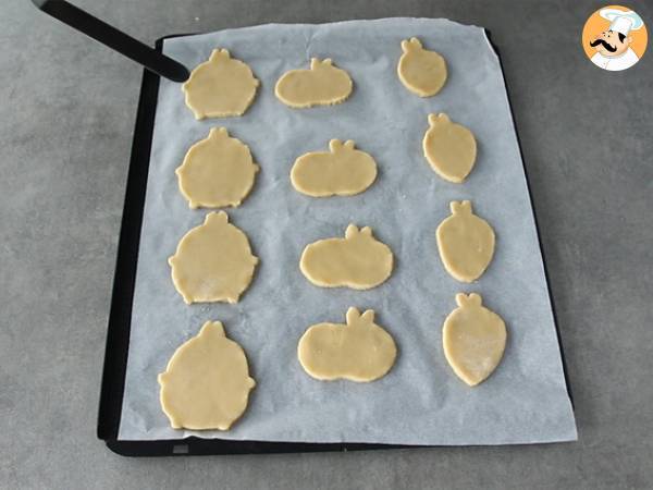 Molang Halloween verziertes Mürbegebäck - Zubereitung Schritt 4