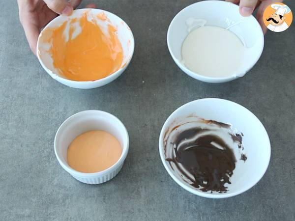 Molang Halloween verziertes Mürbegebäck - Zubereitung Schritt 6