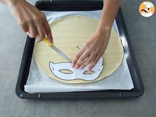 Mürbegebäck Karnevalsmasken - Zubereitung Schritt 1