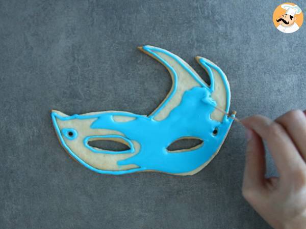 Mürbegebäck Karnevalsmasken - Zubereitung Schritt 5