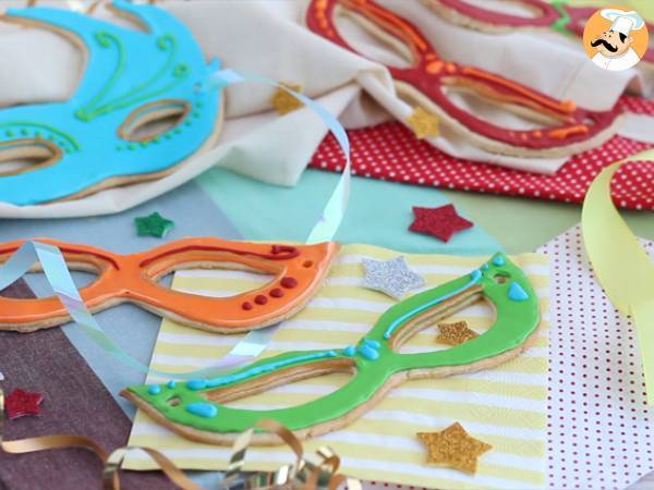 Mürbegebäck Karnevalsmasken - Zubereitung Schritt 7