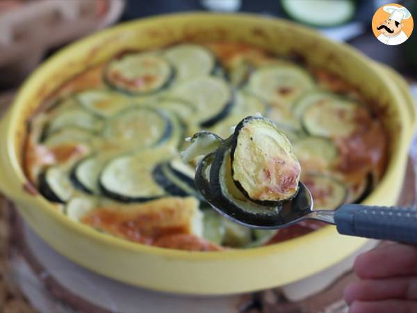 Zucchini-Clafoutis mit Ziegenkäse - Zubereitung Schritt 4