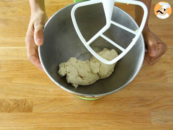 Gedämpfte Teigtaschen - Bouchons réunionnais mit Huhn - Zubereitung Schritt 1