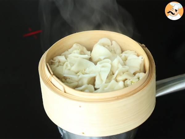 Gedämpfte Teigtaschen - Bouchons réunionnais mit Huhn - Zubereitung Schritt 6