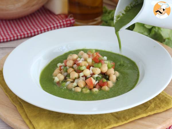 Salatsuppe und Kichererbsensalat - Zubereitung Schritt 5