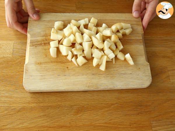 Charlotte mit Birnen und gerösteten Mandeln - Zubereitung Schritt 4