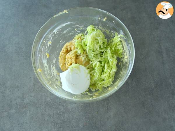 Zucchini-Ziegenkäse-Muffins - Zubereitung Schritt 2