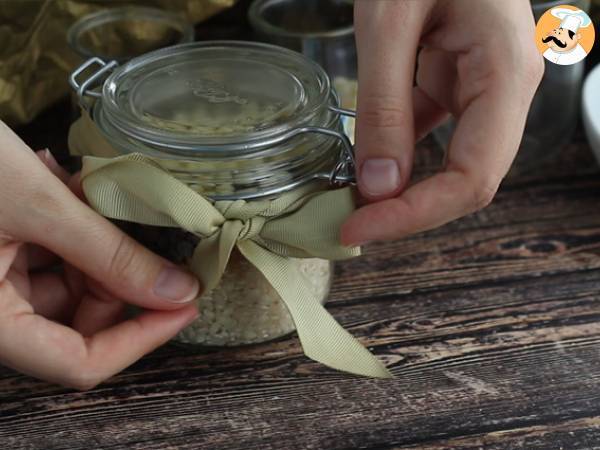 Kit Milchreis mit Zartbitterschokolade und weißer Schokolade - Zubereitung Schritt 3