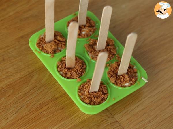 Lollis für heiße Schokolade: weiße Schokolade + Spekulatius - Zubereitung Schritt 3