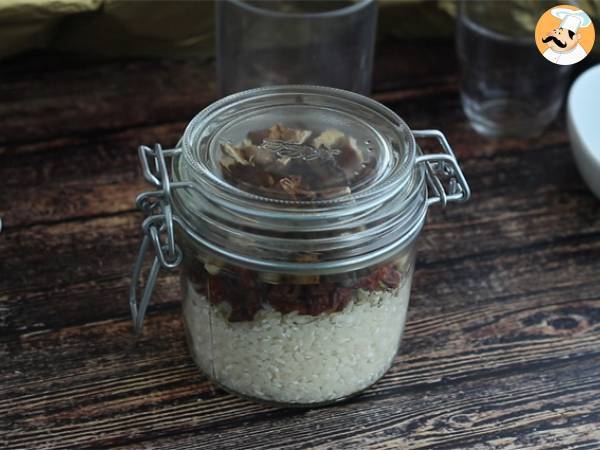 Set für Risotto Pilze getrocknete Tomaten - Zubereitung Schritt 1