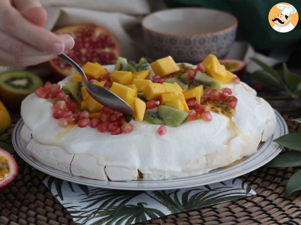 Pavlova mit exotischen Früchten leicht gemacht - Zubereitung Schritt 6