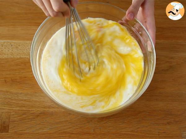 Japanische Pfannkuchen. Fluffige Pfannkuchen - Zubereitung Schritt 1