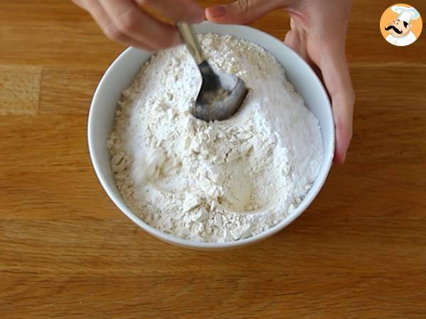 Japanische Pfannkuchen. Fluffige Pfannkuchen - Zubereitung Schritt 2