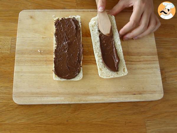 Panini mit Aufstrich - Zubereitung Schritt 2