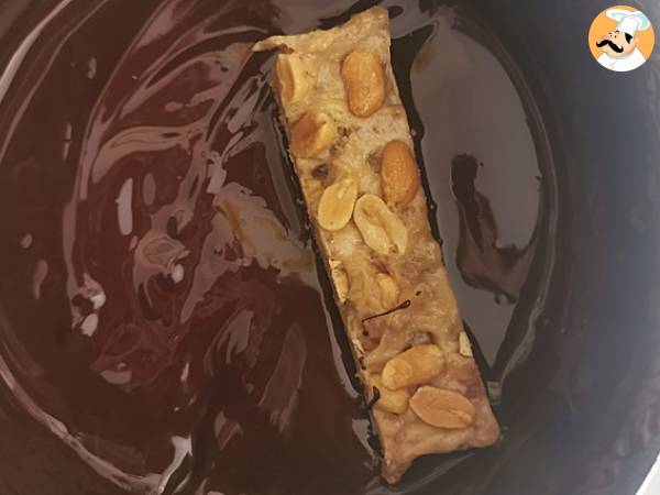Selbstgemachte Snickers in veganer und glutenfreier Version - Zubereitung Schritt 8