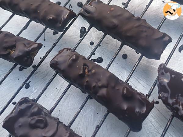 Selbstgemachte Snickers in veganer und glutenfreier Version - Zubereitung Schritt 9