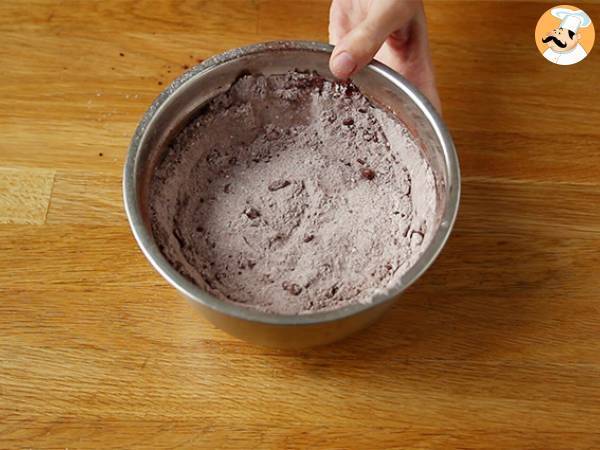 Biskuit mit Mayonnaise und Schokolade - Zubereitung Schritt 1