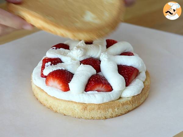 Schichtkuchen mit Erdbeeren und Mascarponecreme - Zubereitung Schritt 8
