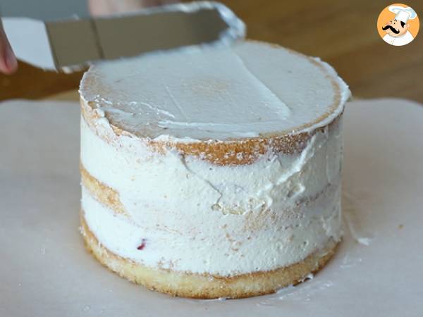 Schichtkuchen mit Erdbeeren und Mascarponecreme - Zubereitung Schritt 9