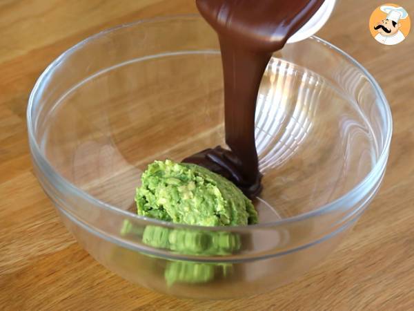 Avocado-Schokoladen-Brownie ohne Butter - laktosefrei - Zubereitung Schritt 1