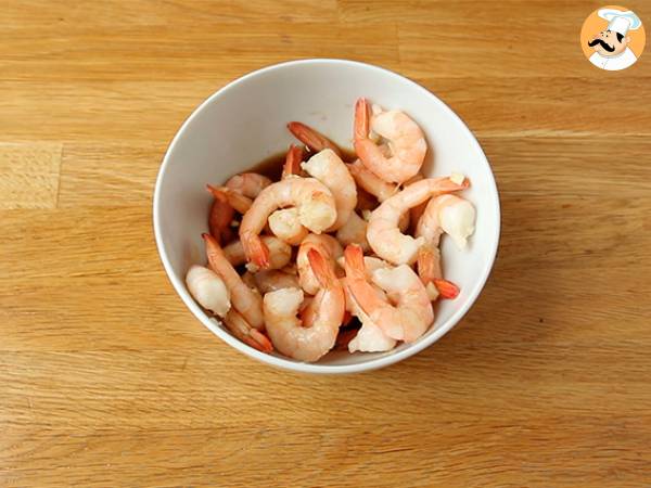 Gemüsewok mit Garnelen - Zubereitung Schritt 1