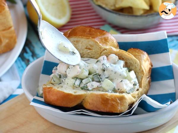 Garnelen-Brioche-Sandwich (Krabbenbrötchen) - Zubereitung Schritt 6