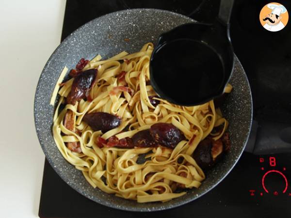 Nudeln mit Feigen und Pancetta - Zubereitung Schritt 4