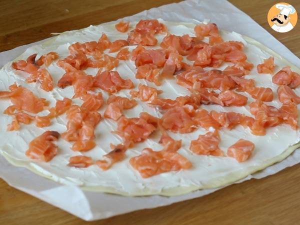 Blätterteigtannen mit zwei Lachsen - Zubereitung Schritt 2