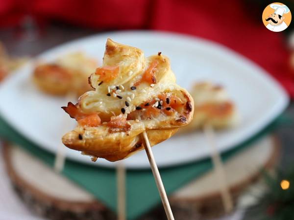 Blätterteigtannen mit zwei Lachsen - Zubereitung Schritt 7