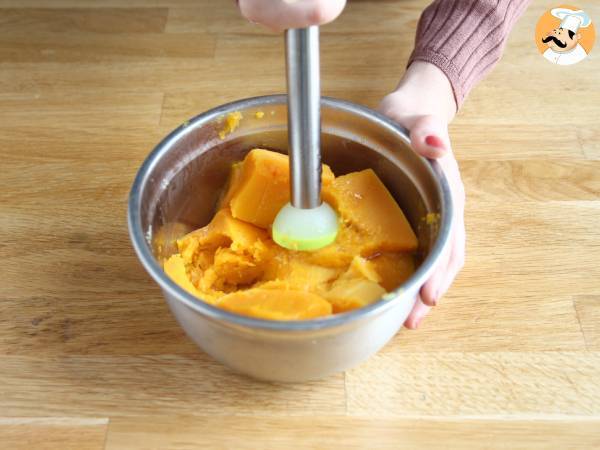 Kuchen mit Kürbis und Kokosnuss (einfach) - Zubereitung Schritt 1