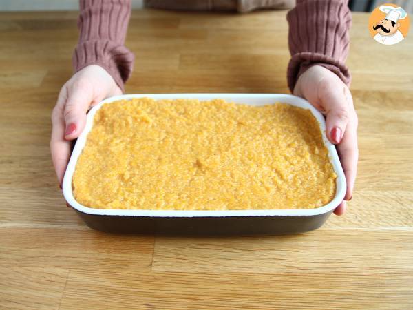 Kuchen mit Kürbis und Kokosnuss (einfach) - Zubereitung Schritt 3