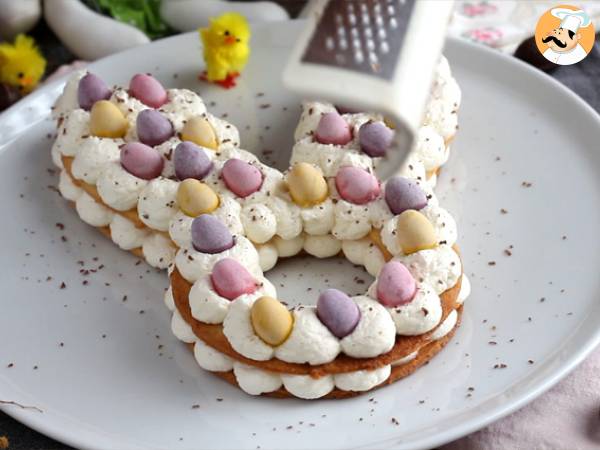 Kaninchenkuchen mit Ostereiern - Zubereitung Schritt 11