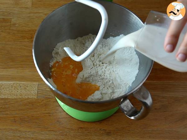 Geflochtene Brioches mit 8 Strängen - Zubereitung Schritt 2